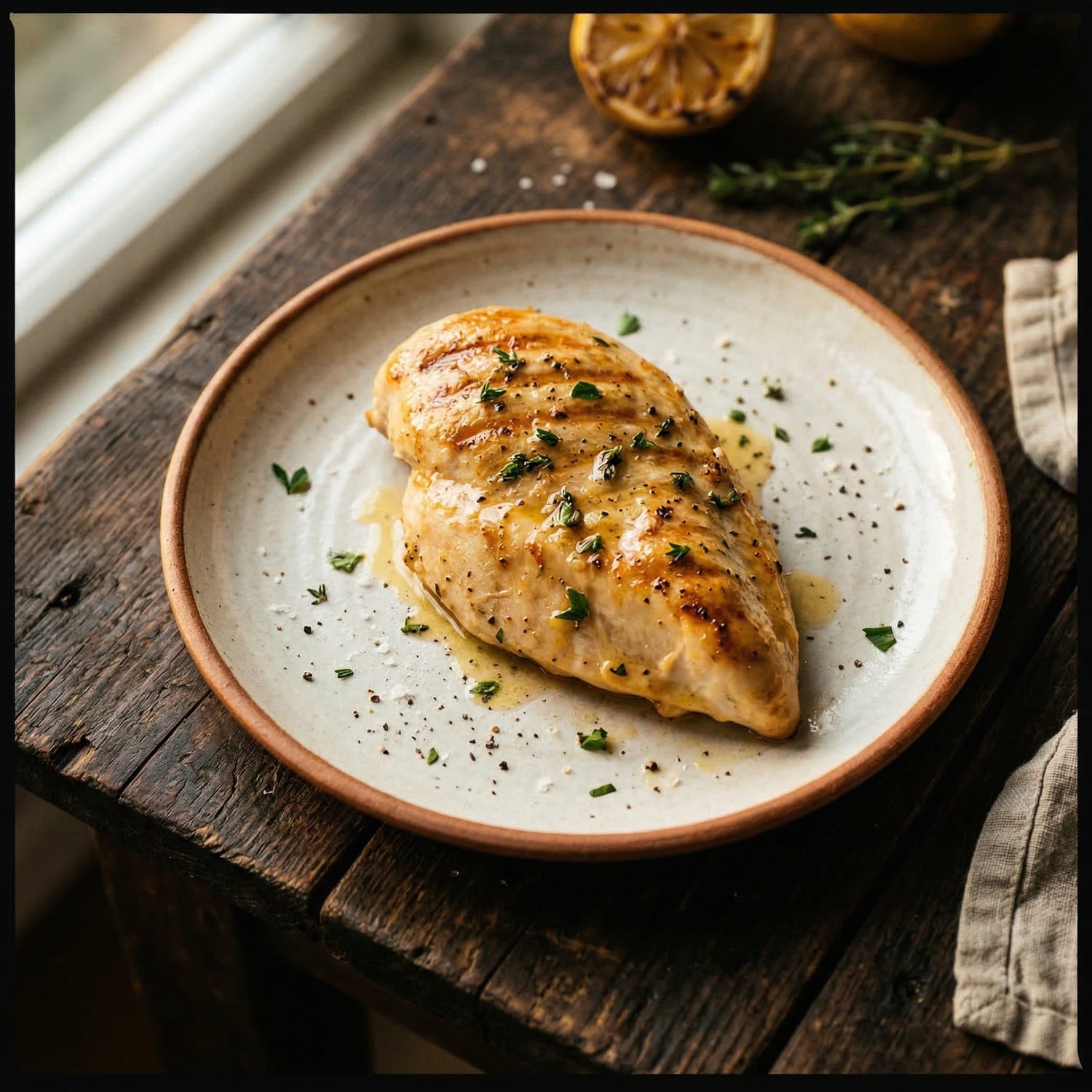 Zitronen-Knoblauch-Hähnchenbrust