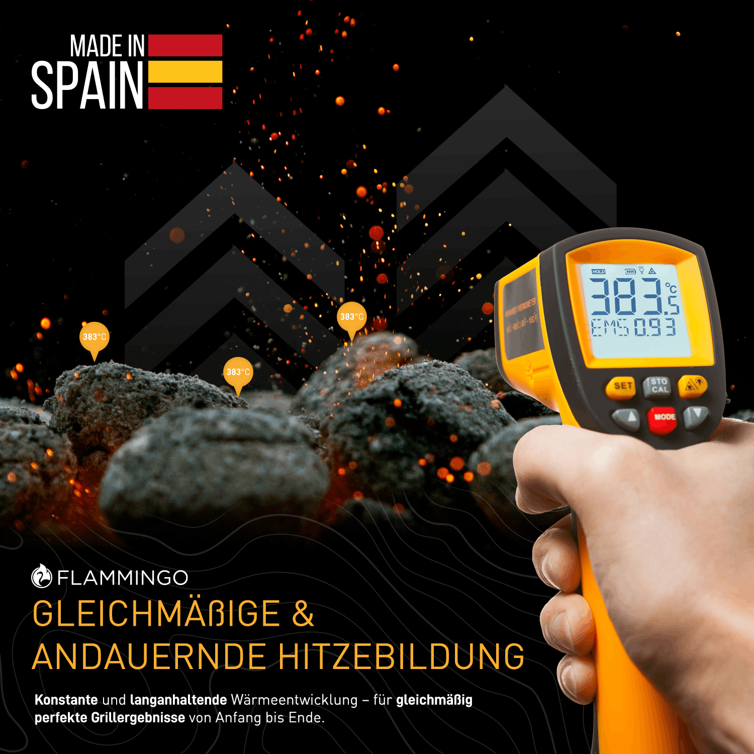 Flammingo® Grillholzkohle Briketts 3-27 kg in Papiersack