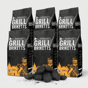 Flammingo® Grillholzkohle Briketts 3-27 kg in Papiersack
