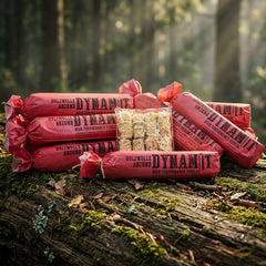 Flammingo® Holzwolle Anzünder Dynamitoptik XXL, 12 Stück