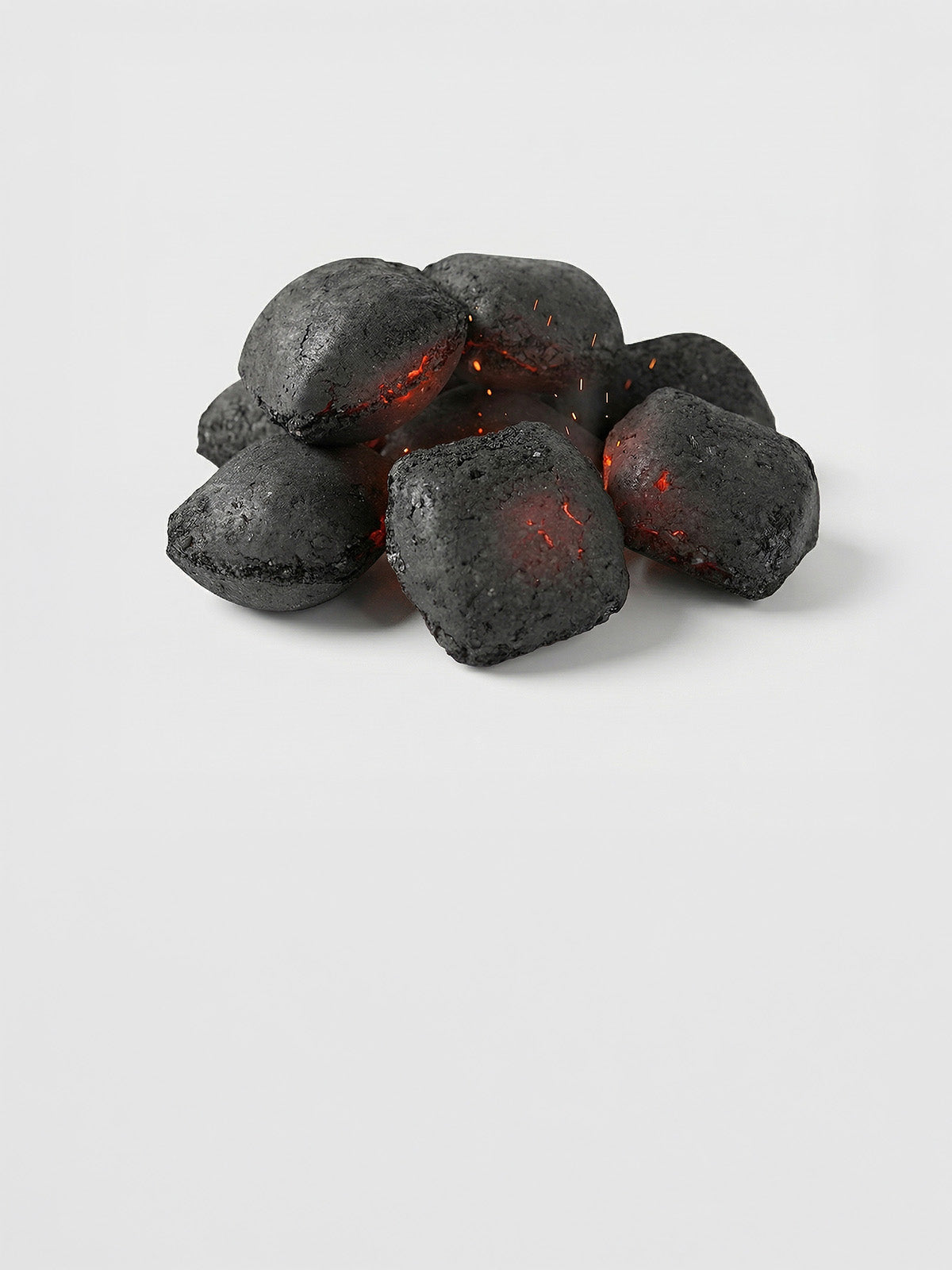 Holzkohlebriketts, 27kg in Papiersack