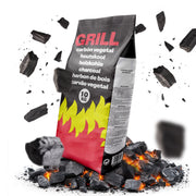 Flammingo® Grillkohle – 100% Natur-Holzkohle aus Hartholz