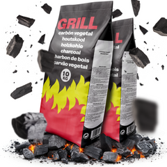 Flammingo® Grillkohle – 100% Natur-Holzkohle aus Hartholz